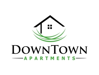 DownTown Apartments logo design by ruki