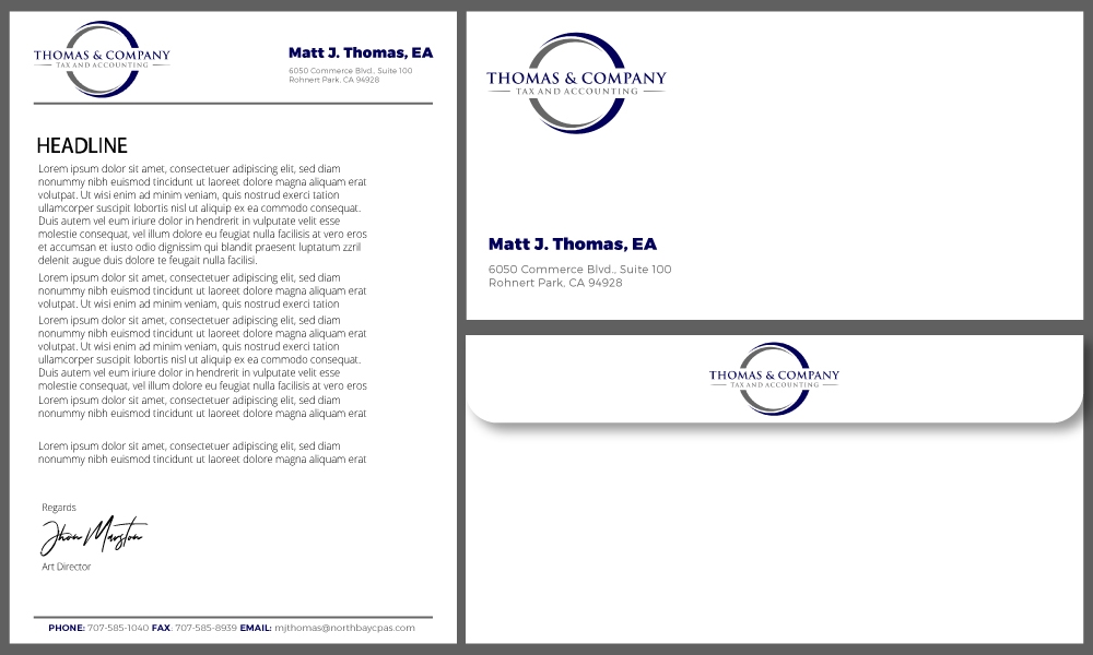 Thomas & Company - Tax and Accounting logo design by Gelotine