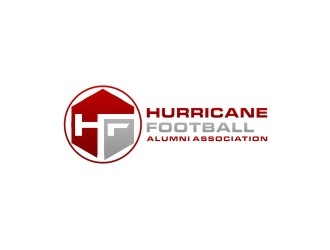 Hurricane Football Alumni Association  logo design by bricton