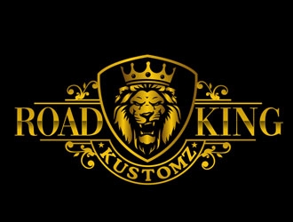Road King Kustomz logo design by DreamLogoDesign