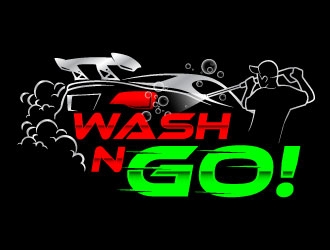 WASH N GO! logo design by daywalker