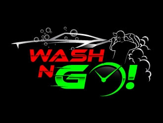 WASH N GO! logo design by daywalker