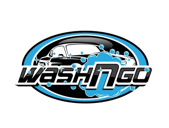 WASH N GO! logo design by MarkindDesign