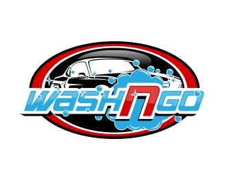 WASH N GO! logo design by MarkindDesign