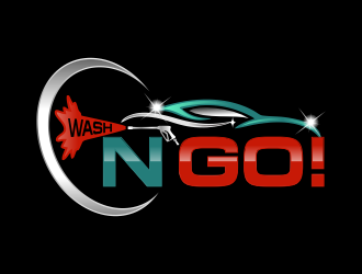 WASH N GO! logo design by done