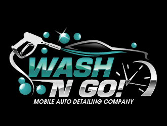 WASH N GO! logo design by THOR_