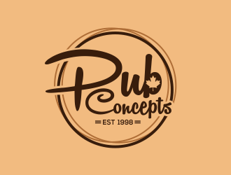 Pub Concepts logo design by kopipanas