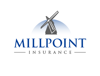 Millpoint Insurance logo design by BeDesign