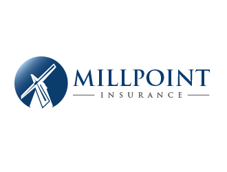 Millpoint Insurance logo design by BeDesign