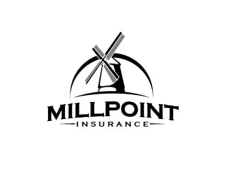 Millpoint Insurance logo design by usef44