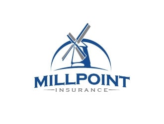 Millpoint Insurance logo design by usef44
