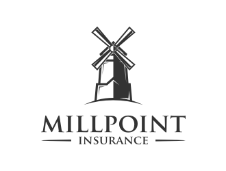 Millpoint Insurance logo design by Gravity
