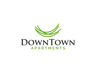 DownTown Apartments logo design by rezadesign