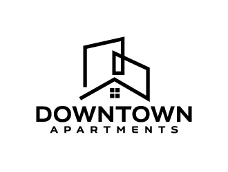 DownTown Apartments logo design by jaize