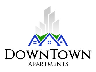 DownTown Apartments logo design by jetzu