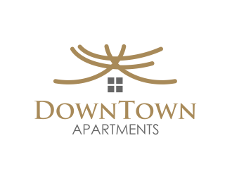 DownTown Apartments logo design by serprimero