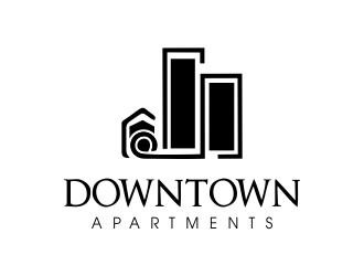 DownTown Apartments logo design by JessicaLopes