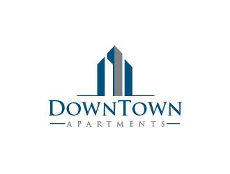 DownTown Apartments logo design by usef44