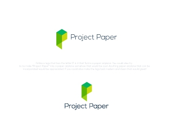 Project Paper logo design by robiulrobin