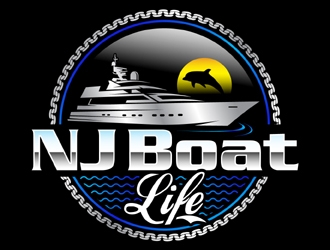 NJ Boat Life  logo design by MAXR
