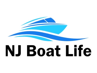 NJ Boat Life  logo design by jetzu