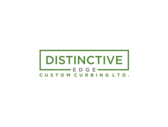 Distinctive Edge Custom Curbing Ltd. logo design by bricton
