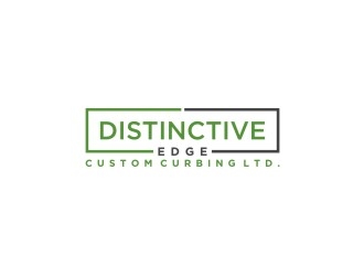 Distinctive Edge Custom Curbing Ltd. logo design by bricton
