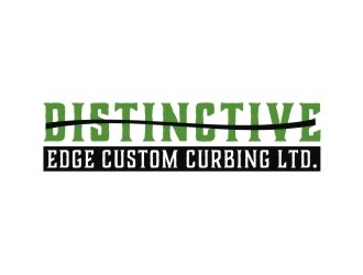 Distinctive Edge Custom Curbing Ltd. logo design by bricton
