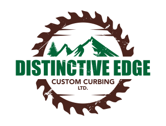 Distinctive Edge Custom Curbing Ltd. logo design by ingepro