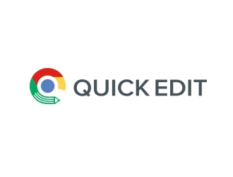 Quick Edit logo design by Kebrra