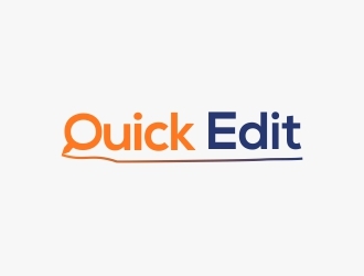 Quick Edit logo design by berkahnenen