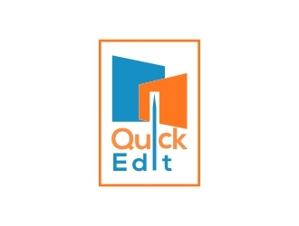 Quick Edit logo design by berkahnenen