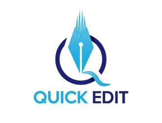 Quick Edit logo design by mewlana