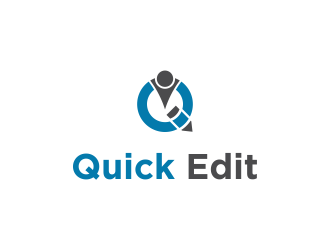 Quick Edit logo design by oke2angconcept