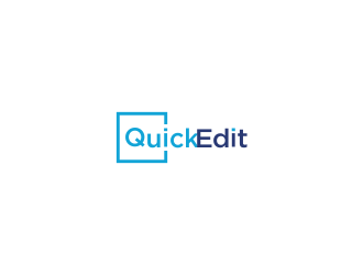 Quick Edit logo design by haidar