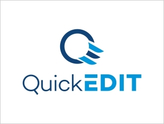 Quick Edit logo design by Shabbir