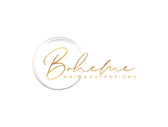 Boheme Hair & Extensions logo design by RIANW