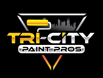 Tri-City Paint Pros logo design by REDCROW