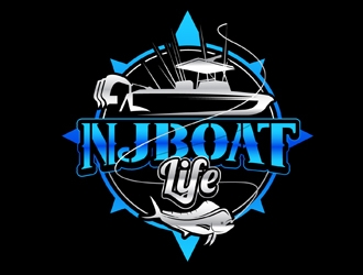 NJ Boat Life  logo design by DreamLogoDesign