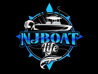 NJ Boat Life  logo design by DreamLogoDesign