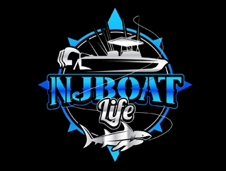 NJ Boat Life  logo design by DreamLogoDesign
