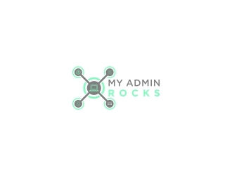 My Admin Rocks  logo design by N3V4
