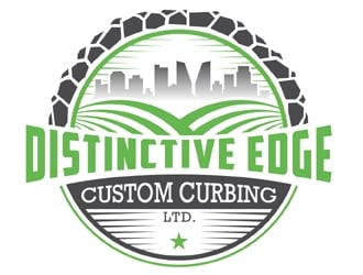 Distinctive Edge Custom Curbing Ltd. logo design by MAXR