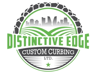 Distinctive Edge Custom Curbing Ltd. logo design by MAXR