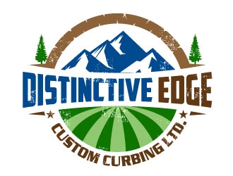 Distinctive Edge Custom Curbing Ltd. logo design by Suvendu