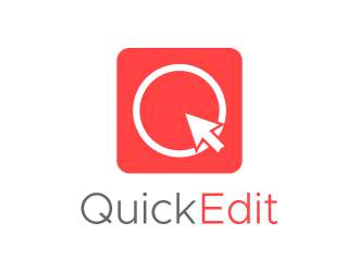 Quick Edit logo design by nandoxraf