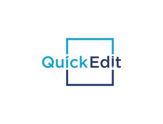 Quick Edit logo design by haidar