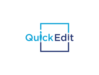 Quick Edit logo design by haidar