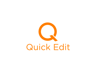 Quick Edit logo design by asyqh