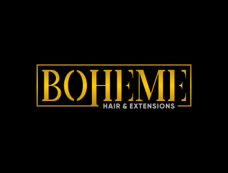 Boheme Hair & Extensions logo design by pakNton